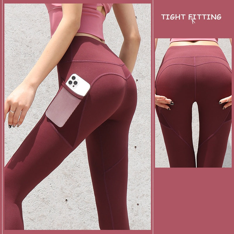 Gym Sport Seamless Leggings With Pockets Push Up High Waist Pants Women Fitness Running Yoga Pants Gym Sport Seamless Leggings